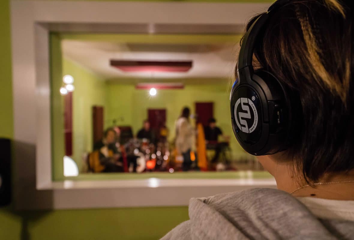 Studio Silentsystem Professionele opnamestudio - draadloos koptelefoonsysteem van Silentsystem