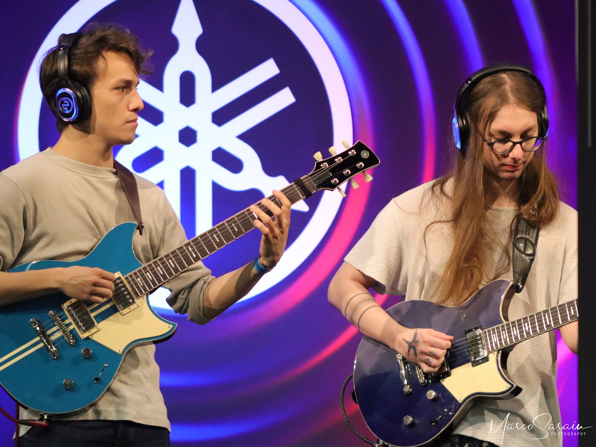 yamaha-guitarshow-silentsystem Yamaha op de Guitar Show met draadloze koptelefoons van Silentsystem - RF-systemen voor muziekbeurzen