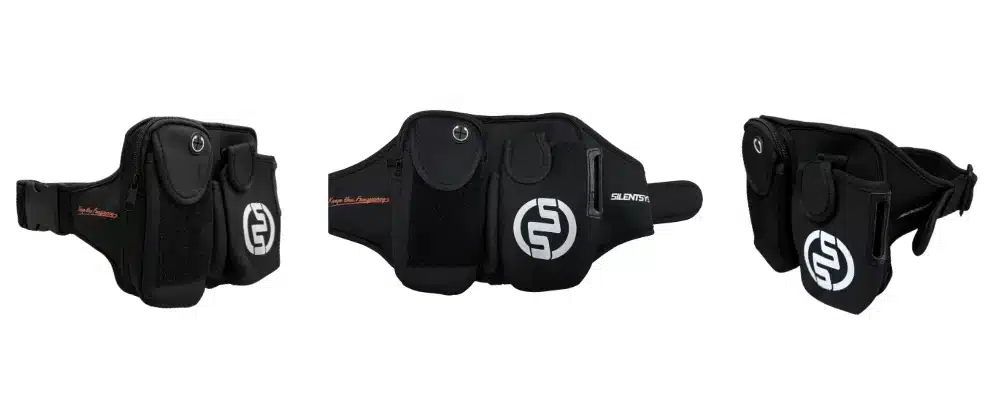 Silentsystem Tactic Belt – Cintura per trasmettitori TX-300 e TX-330 Geregistreerd ontwerp van de Silentsystem Tactic Belt voor draagbare zenders